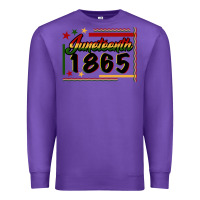 Purple Juneteenth 1865 Premium Sweatshirt - FaDigitalArtStudio