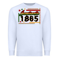 White Juneteenth 1865 Premium Sweatshirt - FaDigitalArtStudio