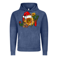 Vintage Denim joy christmas with sunflower bbs Vintage Hoodie - BundleAndBundleShop