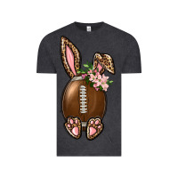 Vintage Black American Football Easter Bunny Vintage Tee - BundleAndBundleShop