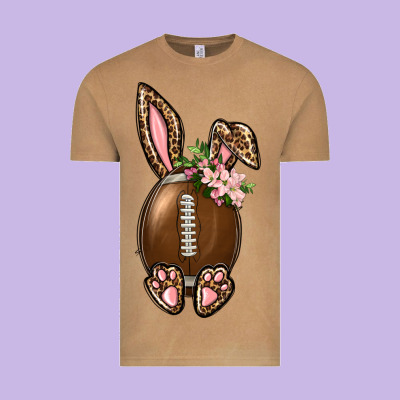 American Football Easter Bunny Vintage Tee Designed By Bundleandbundleshop