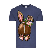 Vintage Denim American Football Easter Bunny Vintage Tee - BundleAndBundleShop