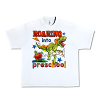 White roaring into preschool Urban Heavy Tee - BundleAndBundleShop