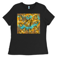 Black Bumble Bees Ladies Tee - LillyAllenDesigns