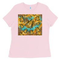 Bubblegum Pink Bumble Bees Ladies Tee - LillyAllenDesigns