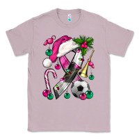 Lilac Pink Christmas Breast Cancer Ribbon Soccer Classic Tee - BundleAndBundleShop