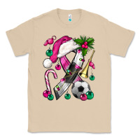 Mushroom Pink Christmas Breast Cancer Ribbon Soccer Classic Tee - BundleAndBundleShop