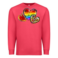 Cardinal Pride hearts Premium Sweatshirt - FaDigitalArtStudio