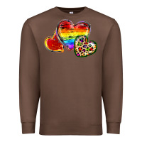 Chestnut Pride hearts Premium Sweatshirt - FaDigitalArtStudio