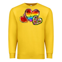 Lemon Pride hearts Premium Sweatshirt - FaDigitalArtStudio