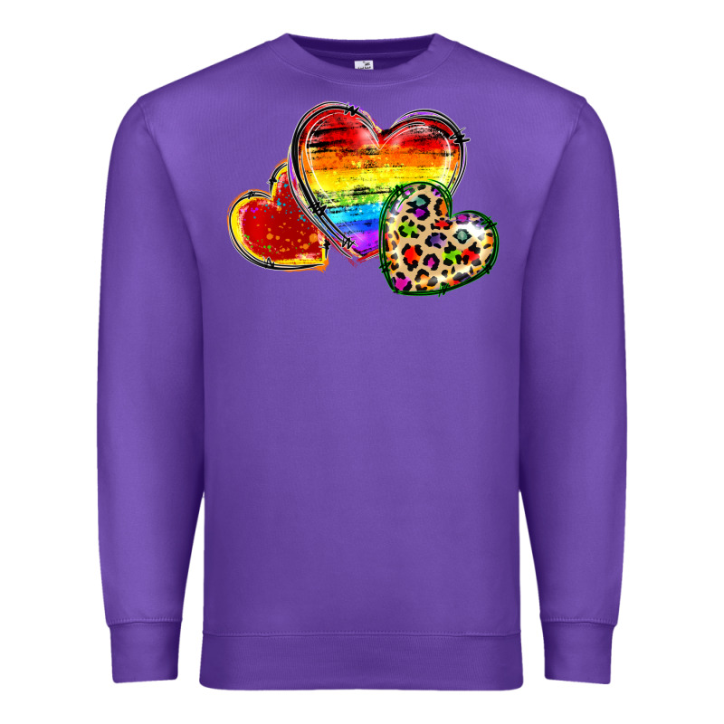 Pride Hearts Premium Sweatshirt by FaDigitalArtStudio | Teevron