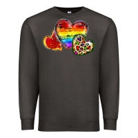 Smoke Pride hearts Premium Sweatshirt - FaDigitalArtStudio