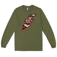 Army Green Western Aztec Pattern Lightning Long Sleeve Tee - Bettercallsaul