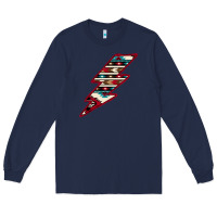Navy Western Aztec Pattern Lightning Long Sleeve Tee - Bettercallsaul