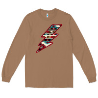 Toasted Coconut Western Aztec Pattern Lightning Long Sleeve Tee - Bettercallsaul