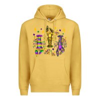 Antique Gold mardi gras craw fish olivia Premium Hoodie - OliviaCreatesArt
