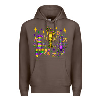 Coffee mardi gras craw fish olivia Premium Hoodie - OliviaCreatesArt