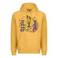 Mustard mardi gras craw fish olivia Premium Hoodie - OliviaCreatesArt
