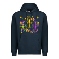Navy mardi gras craw fish olivia Premium Hoodie - OliviaCreatesArt