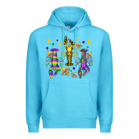 Ocean Blue mardi gras craw fish olivia Premium Hoodie - OliviaCreatesArt
