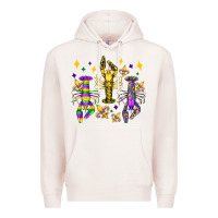 Pale Pink mardi gras craw fish olivia Premium Hoodie - OliviaCreatesArt