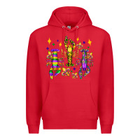 Red mardi gras craw fish olivia Premium Hoodie - OliviaCreatesArt