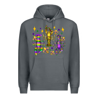 Rock mardi gras craw fish olivia Premium Hoodie - OliviaCreatesArt