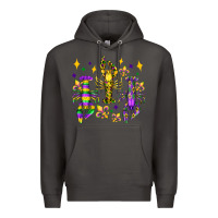 Smoke mardi gras craw fish olivia Premium Hoodie - OliviaCreatesArt