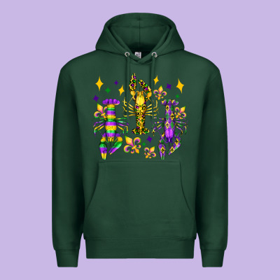 Mardi Gras Craw Fish Olivia Premium Hoodie Designed By Oliviacreatesart