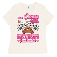 Bone As A Cancer Girl I Was Born With My Heart On My Sleeve And A Mouth Ladies Tee - Jasminsmagicworld