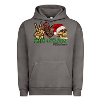 Pigment Tornado Peace Love Rock Christmas Urban Hoodie - CowhideDigitalArt
