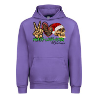 Tulip Peace Love Rock Christmas Urban Hoodie - CowhideDigitalArt