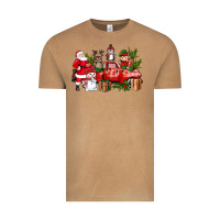Vintage Camel Santa Snowman Reindeer Penguin Elf Christmas Truck Vintage Tee - BundleAndBundleShop