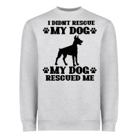 Heather Grey rescue dog Heavyweight Sweatshirt - Bettercallsaul