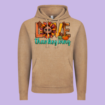 Love Thanksgiving Bbs Vintage Hoodie Designed By Bundleandbundleshop