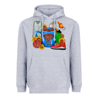 Heather Grey Basketball Coffee cup Heavyweight Hoodie - FaDigitalArtStudio