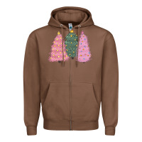 Chestnut christmas trees Zipper Hoodie - CowGirlArtShop