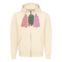 Sandshell christmas trees Zipper Hoodie - CowGirlArtShop