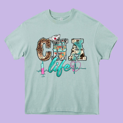 Western Nurse Cna Life Heavy Core Tee Designed By Barkaloodesign