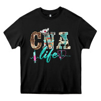 Black western nurse cna life Heavy Core Tee - BarkalooDesign