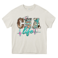 Cream western nurse cna life Heavy Core Tee - BarkalooDesign