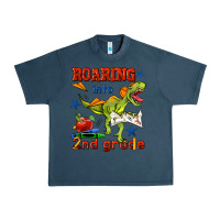 Midnight Navy roaring into 2nd grade Urban Heavy Tee - BundleAndBundleShop