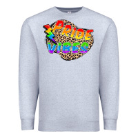Heather Grey pride vibes Premium Sweatshirt - FaDigitalArtStudio
