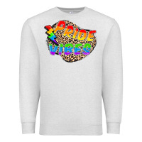 Oatmeal Heather pride vibes Premium Sweatshirt - FaDigitalArtStudio