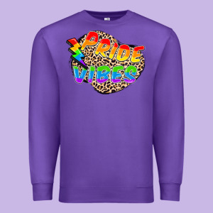 Pride Vibes Premium Sweatshirt Designed By Fadigitalartstudio