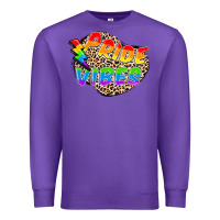 Purple pride vibes Premium Sweatshirt - FaDigitalArtStudio
