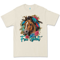 Bone free spirit quarter horse floral Premium Tee - LillyAllenDesigns