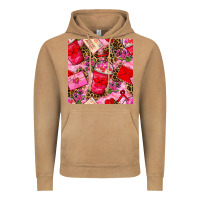 Vintage Camel valentines day coffee cups and love letter with xoxo and leopard seaml Vintage Hoodie - BundleAndBundleShop