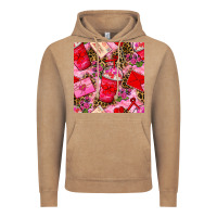 Vintage Coffee valentines day coffee cups and love letter with xoxo and leopard seaml Vintage Hoodie - BundleAndBundleShop