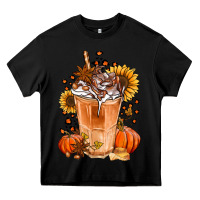 Black pumpkin spice ice latte Heavy Core Tee - Jasminsmagicworld